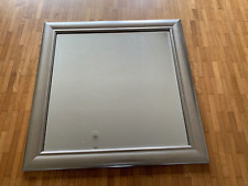 Spiegel, bronze-farbener Holzrahmen, Maße 66 x 66cm