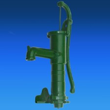 Nostalgie Schwengelpumpe Handschwengelpumpe Gartenpumpe m. Seitenflansch