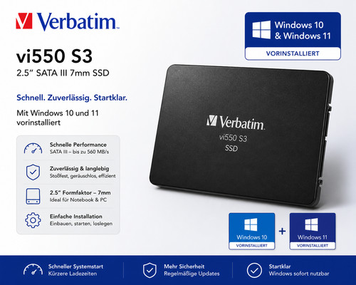 Ssd festplatte verbatim vi550 - festplatte,