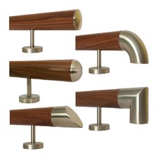 Geländer Nussbaum Handlauf