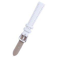 Armband Uhrenarmband für Armbanduhr Kunstleder Damen klassische Uhren weiß