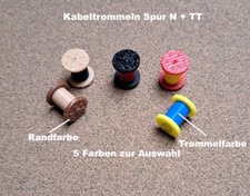 6 Kabeltrommeln Spur N TT 3D