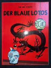 Tim und Struppi  "Der Blaue Lotus"  1.Auflage  1975    Carlsen
