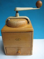 Alte Kaffeemühle  FF ,Holz Vintage / Antik 50er jahre