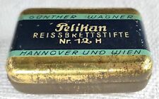 Blechschachtel Pelikan Reissbrettstifte Nr 12H Hannover Wien alte Ausführung rar