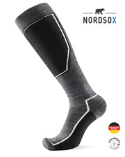 NORDSOX 1 | 2 Paar Merino Skisocken Herren & Damen Ökotex gepolstert Snowboard