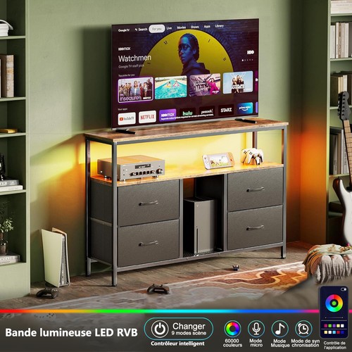 Schrank mit led leuchten - tv,