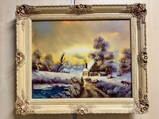 Echtes Ölgemälde "Winter"