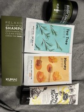 Beauty Set für Haut & Haar | Shampoo, Body Cream, Conditioner & 2 Gesichtsmasken
