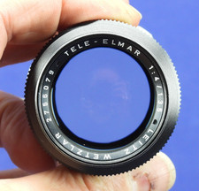 Leitz Objektiv Tele - Elmarit 4,0 x 135 auf  Tubus 16464K  & 16472K für Leica M