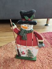 Weihnachtsdeko: Schöner Holz - Schneemann