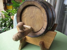 Altes Bierfass Holzfass gr ca gesamthöhe 30 cm länge ca 22cm