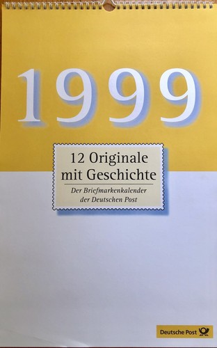 1999 briefmarken kalender - briefmarken,