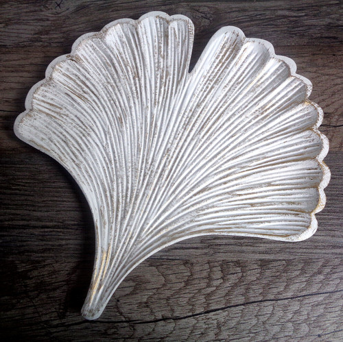 Gingko blatt schale - blatt, tisch