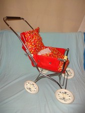 orginal   DDR Puppenwagen Rot