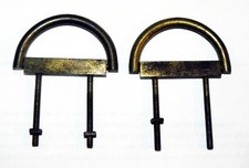 2 Stück antike Möbelgriffe 62x42mm