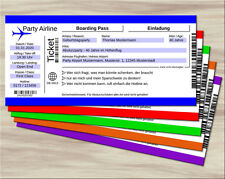 Geburtstag Eintrittskarten Ticket Karte Geburtstagseinladung Boarding Pass