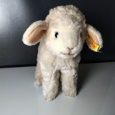 STEIFF® Schaf "Lamby" Lamm stehend Nr. 073205 Knopf im Ohr Weiß kuschelig weich