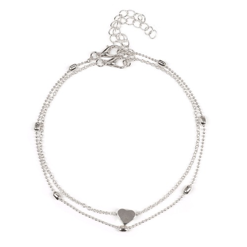 Fußkette fusskettchen herz - fußkette,
