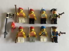 Lego Classic Piraten Minifiguren Pirats Kapitän Matrosen (8x) & Zubehör