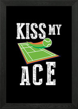 Gerahmtes Wandbild Kiss My Ace