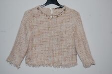 ZARA - GR. S - Boucle-Pullover beige elegant 3/4-Arm