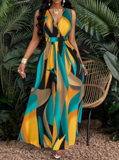 Damenkleid mit tropischem