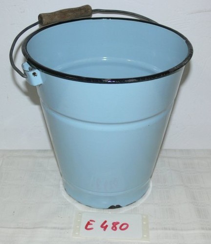 Alter antiker emaille eimer - alter,