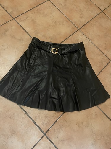 Zara kunstleder mini rock - zara,