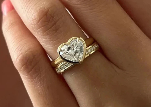 Herzschliff diamant band - diamant,
