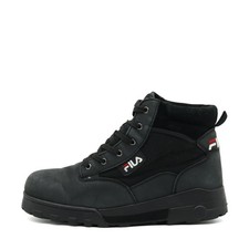 Fila Herren Grunge Mid Boots Schwarz Wildleder Knöchelhoch Stiefel EU 46