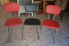 3x Küchenstuhl rot und