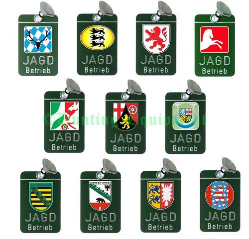 Autoschild jagdbetrieb mit - "jagdbetrieb",