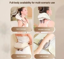  Nackenmassagegerät, Shiatsu Rücken Nackenmassagegerät mit Heißkompresse, Massage Nacken.