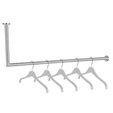 Edelstahl Garderobenstange Kleiderstange L-Form Kleiderlüfter Wäschestange Haken