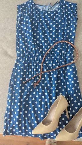 Rockabilly kleid blau - kleid,