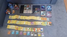Große Pokémon Karten Sammlung 2019-2024, Deutsch, V/EX Karten inkl. Album & Box