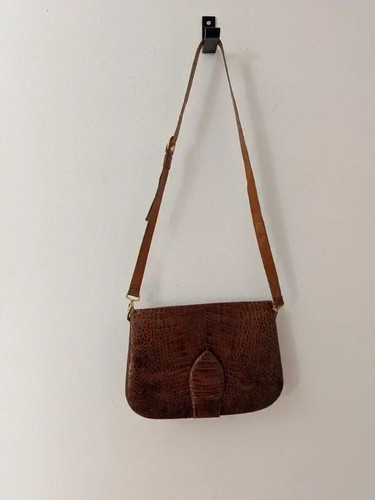 Vintage leder umhängetasche - vintage,