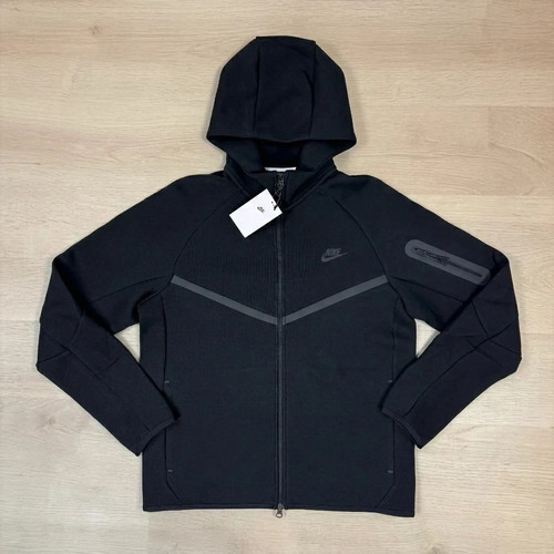 Nike tech fleece hoodie black - fleece,