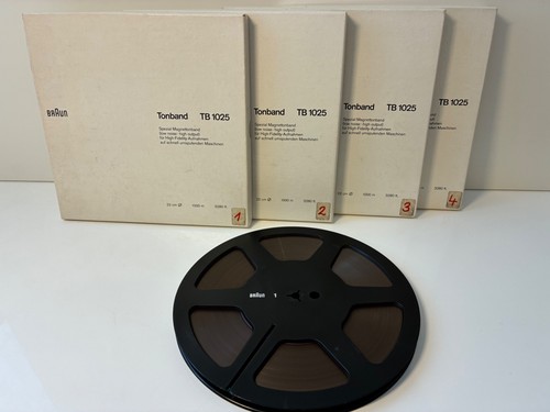 Braun 1025 tonbandspule - 4x, tb