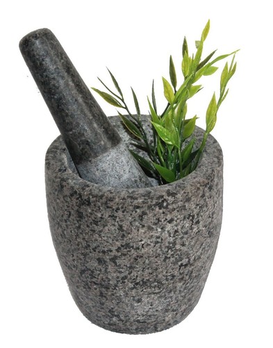 Stein mörser mit stößel - mit,