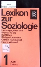 Lexikon zur Soziologie. Fuchs-Heinritz, Werner: