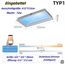 LED Panel Deckenleuchte 3D-Sky