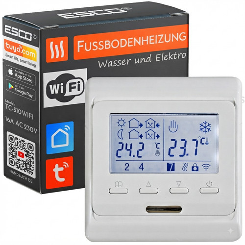 Raumthermostat wifi weiss - raumthermostat,