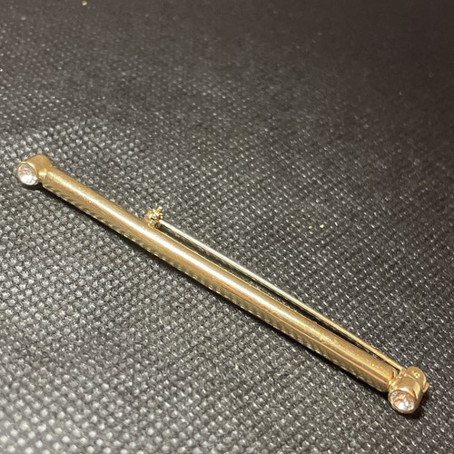 Vergoldete stab brosche mit - vergoldete,