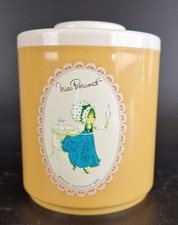 Vintage Roth Plastik Deckeldose - Miss Petticoat - 12 cm - 1979