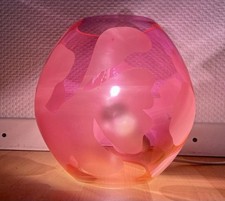 IKEA KNUBBIG Kult Lampe, Glas Kugel Leuchte rosa pink, 25W,  Tisch-/Bodenlampe