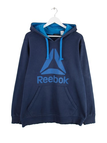 Reebok big logo print hoodie - logo,