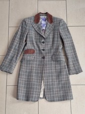 Schicker Mantel von Nusco, karierter Glencheck Wollstoff, Gr. 36