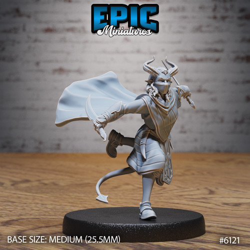 Miniature tiefling - d&d,